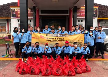 Bantu Warga Sekitar, Lapas Narkotika Bandar Lampung Berikan Bantuan Sembako