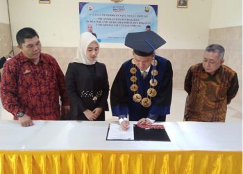 Pelantikan Rektor Universitas Satu Nusa Lampung