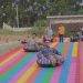 Asiknya Bermain Rainbow Slide, Pertama di Bandar Lampung